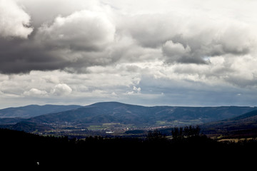 Panorama gór, widok na góry