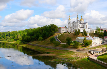 Fototapeta premium Holy Dormition Cathedral on the Uspenskaya mountain, Vitebsk