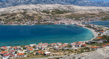 view of Pag in Croatia