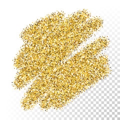 Vector gold glitter particles texture