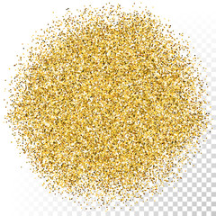 Vector gold glitter particles texture