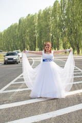Beautiful bride on wedding day