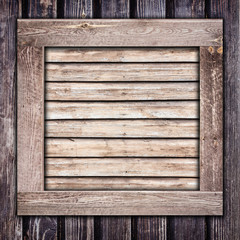 Wooden frame box template. Made with three different types of wood.