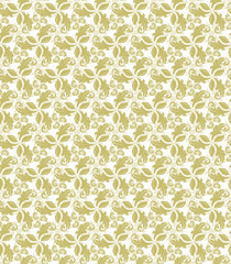 Floral Fine Seamless Vector Pattern
