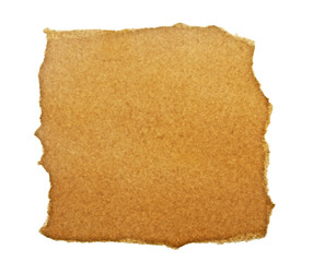 Old paper isolated on a white background