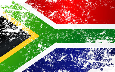 South African Republic Grunge Texture Flag
