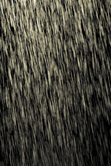 yellow rain on a black background