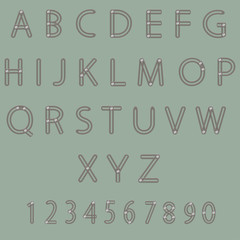 set of letters and numbers