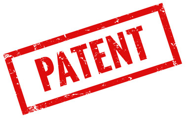 Patent stempel rot grunge - obrazy, fototapety, plakaty