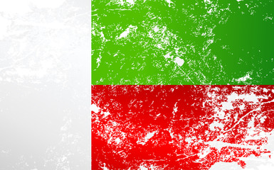 Madagascar Grunge Texture Flag