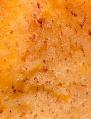 pulp ripe persimmons as a background. macro