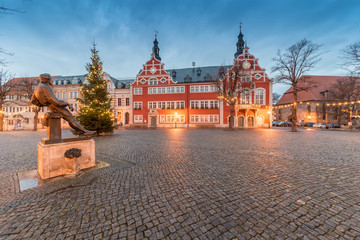 Die Arnstädter Innenstadt menschenleer