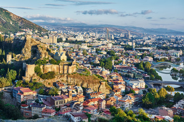 Obraz premium panoramic view of Tbilisi in Georgia, Europe