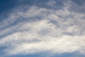 beautiful sky with clouds at dawn