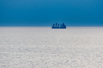 The evening before the rain in the Baltic Sea