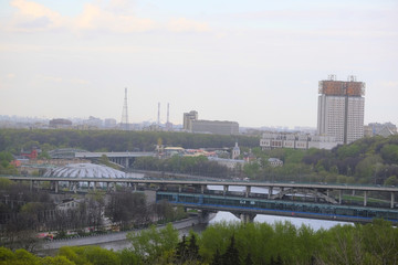 Landscape with the image of Moscow