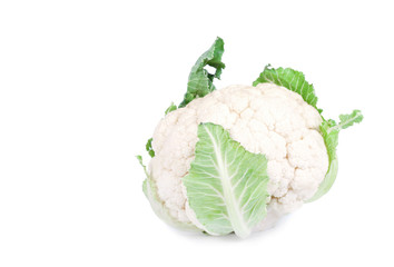 Ripe cauliflower isolated