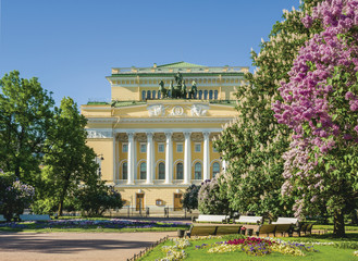 Alexandriinsky Theater in St.-Petersburg, Russia