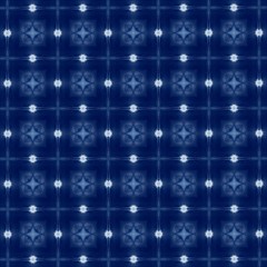 Орнамент с синими и голубыми узорами. 9
