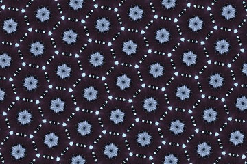 Орнамент с чёрными,серыми и голубыми элементами. 1
