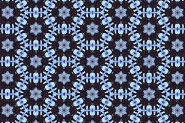 Тёмные узоры на голубом фоне. 3
