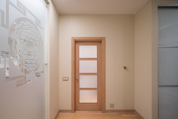 Interior of bed room in private modern house.