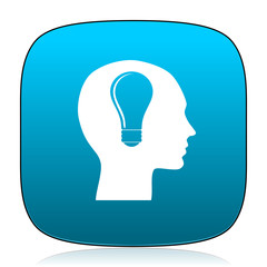 head blue icon