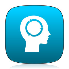 head blue icon