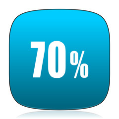 70 percent blue icon