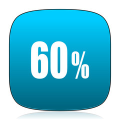 60 percent blue icon