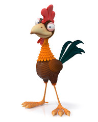 3d rooster