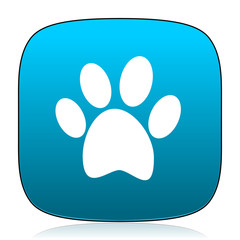 foot blue icon