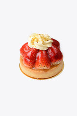 Strawberry Tart on an isolated background