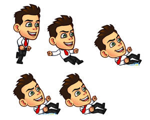 Fototapeta premium Businessman Animation Sprite