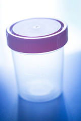 Urine sample plastic jar