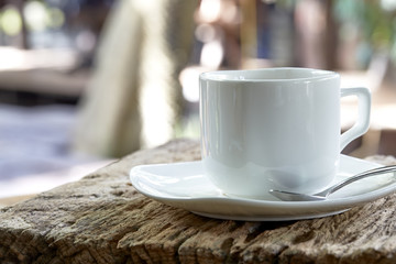 Morning coffee in the garden