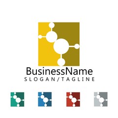 biotechnology logo icon vector