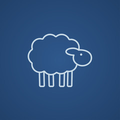 Sheep line icon.