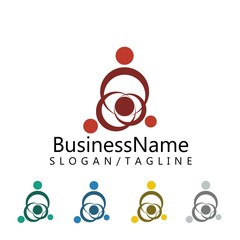 community logo icon vector