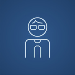 Businessman line icon.