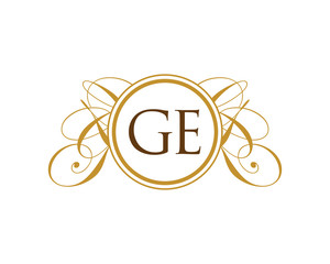 Obraz premium GE Luxury Ornament Initial Logo