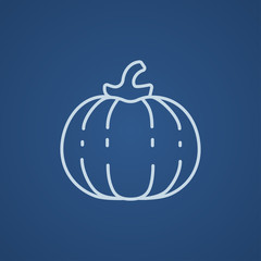 Pumpkin line icon.