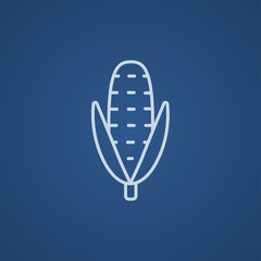 Corn line icon.