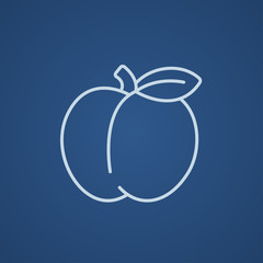 Apple line icon.