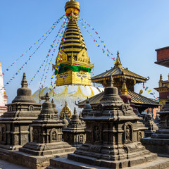 Swayambhunath stupa in Kathmandu, Nepal