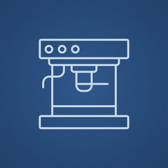 Coffee maker line icon.