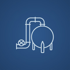 Factory line icon.
