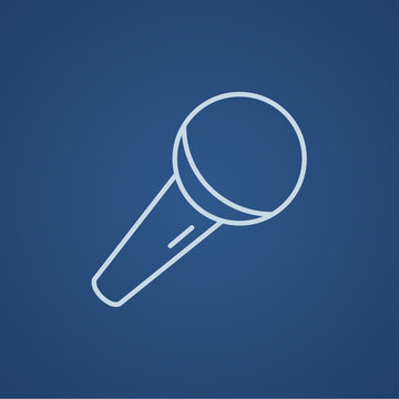 Microphone line icon.