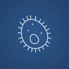 Bacteria line icon.