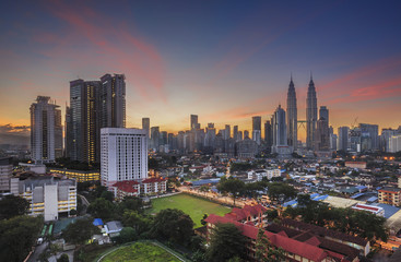 KUALA LUMPUR, MALAYSIA - December 27, 2015; Kuala Lumpur, the ca